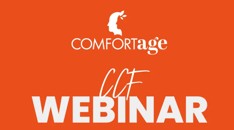 COMFORTage Webinar – usposabljanja in razvoj v oskrbi